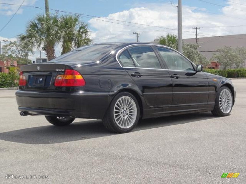 2002 3 Series 330i Sedan - Jet Black / Black photo #3