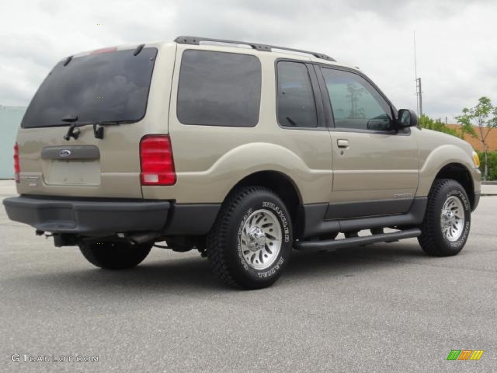 2001 Explorer Sport - Harvest Gold Metallic / Medium Prairie Tan photo #3