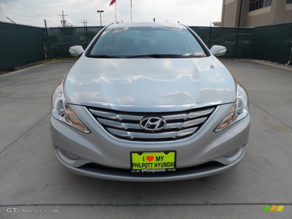 2013 Sonata Limited - Radiant Silver / Gray photo #8