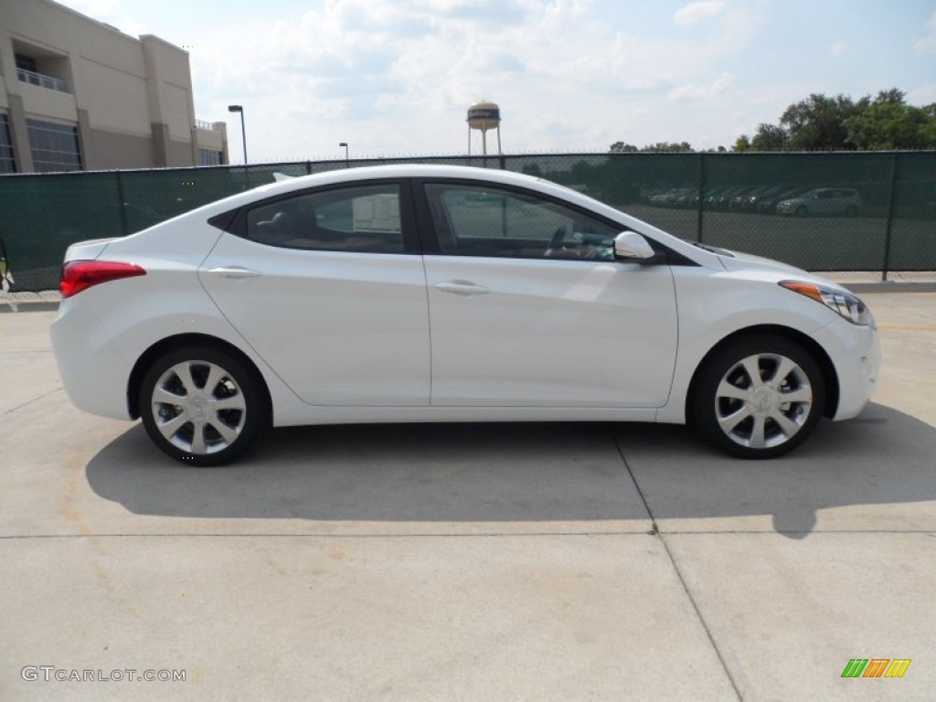 2013 Elantra Limited - Shimmering White / Black photo #2