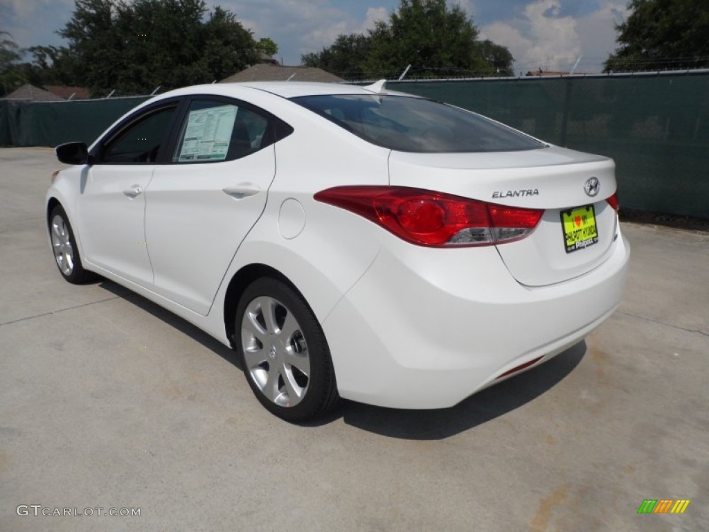 2013 Elantra Limited - Shimmering White / Black photo #5