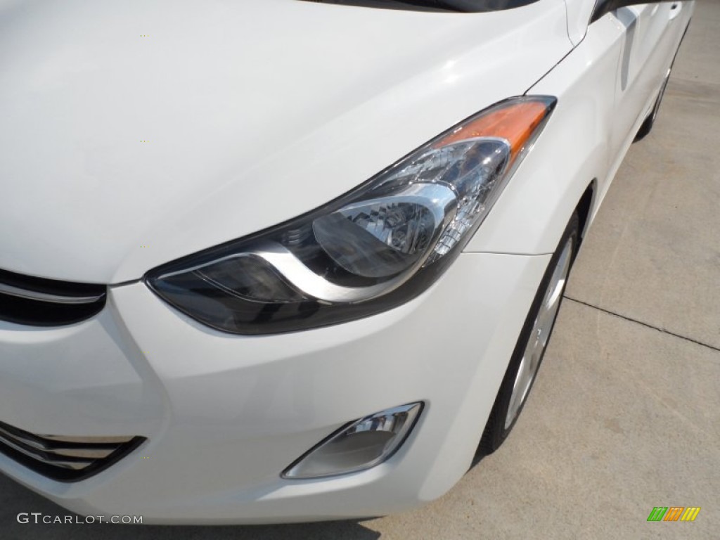 2013 Elantra Limited - Shimmering White / Black photo #9