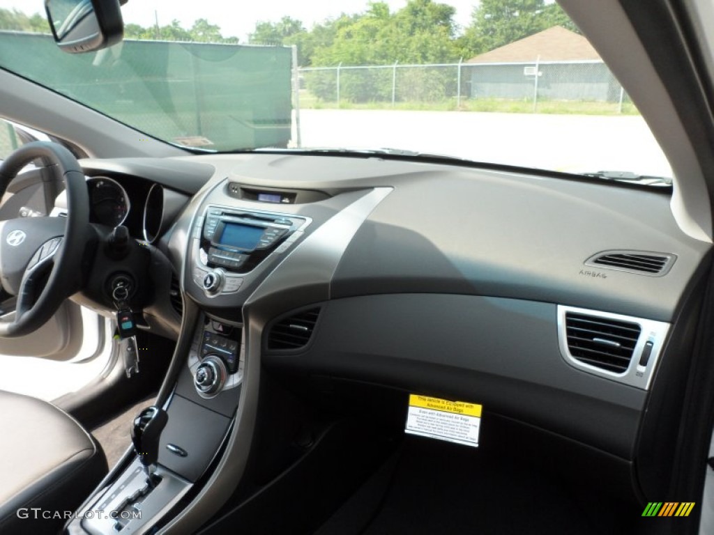 2013 Elantra Limited - Shimmering White / Black photo #19