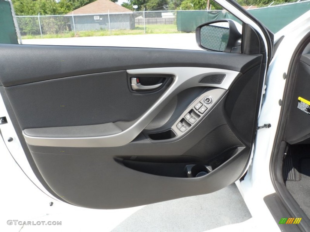 2013 Elantra Limited - Shimmering White / Black photo #23