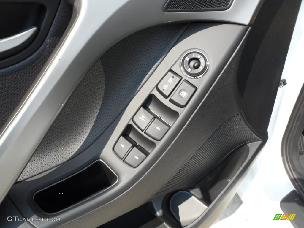 2013 Elantra Limited - Shimmering White / Black photo #24