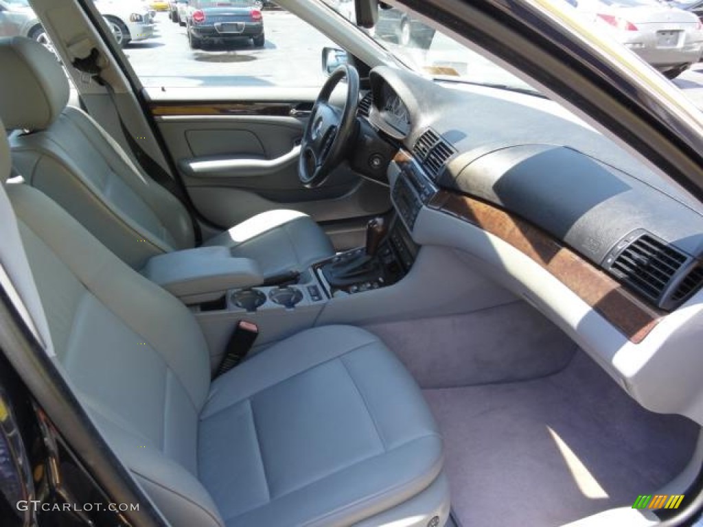 2003 3 Series 330xi Sedan - Orient Blue Metallic / Grey photo #4