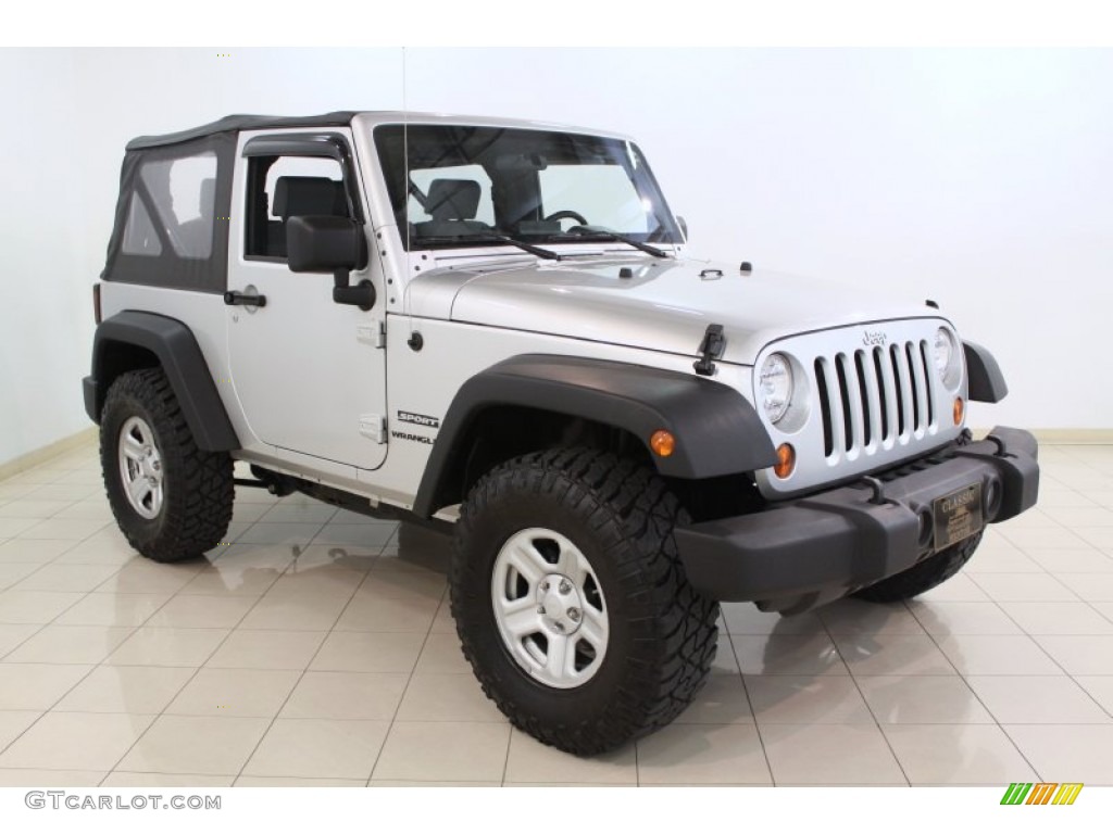 Bright Silver Metallic 2010 Jeep Wrangler Sport 4x4 Exterior Photo #66279519