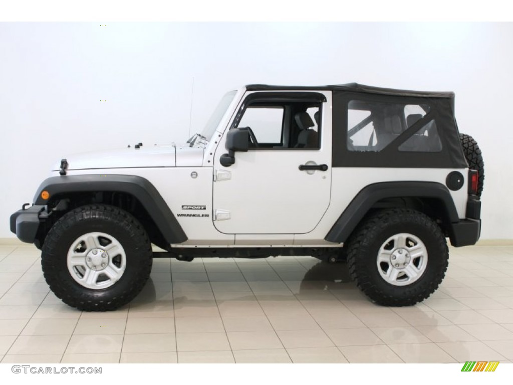 Bright Silver Metallic 2010 Jeep Wrangler Sport 4x4 Exterior Photo #66279537
