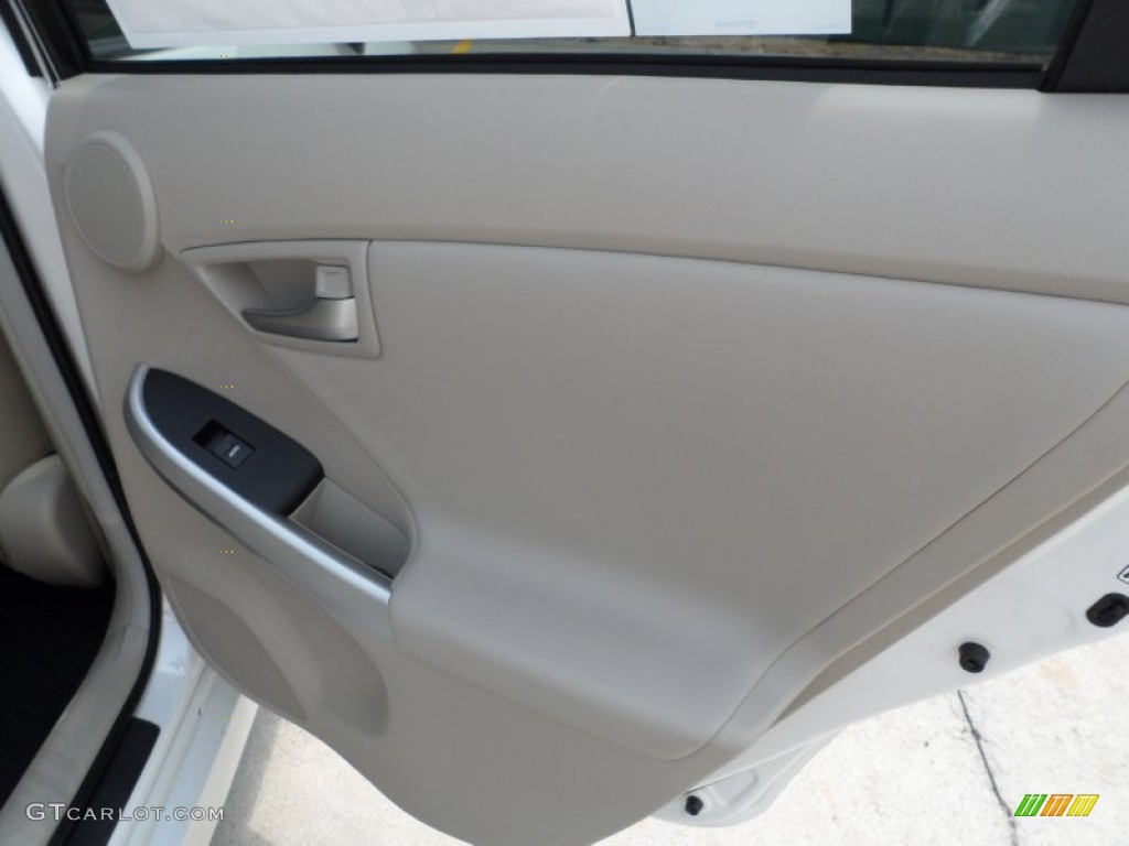 2012 Toyota Prius 3rd Gen Five Hybrid Bisque Door Panel Photo #66279552