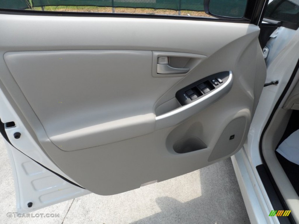 2012 Toyota Prius 3rd Gen Five Hybrid Bisque Door Panel Photo #66279582