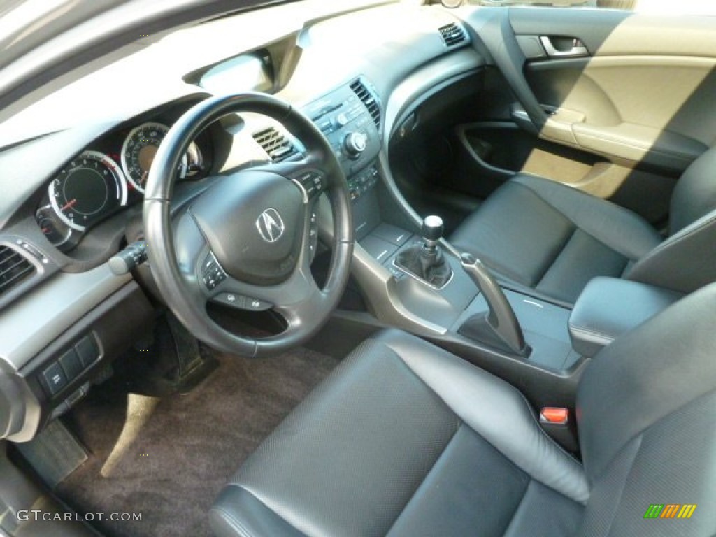 Ebony Interior 2010 Acura TSX Sedan Photo #66279636