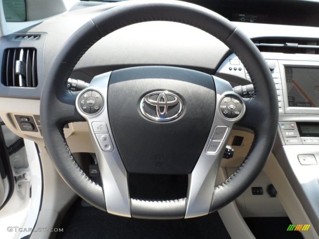 2012 Toyota Prius 3rd Gen Five Hybrid Steering Wheel Photos