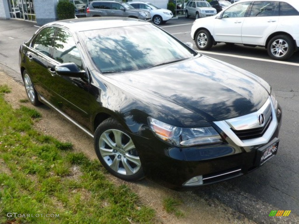 2009 RL 3.7 AWD Sedan - Crystal Black Pearl / Ebony photo #1