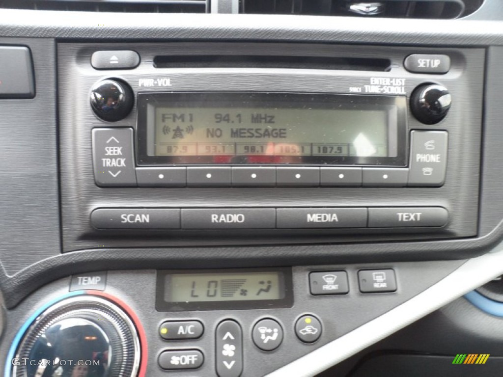 2012 Toyota Prius c Hybrid Two Audio System Photo #66279870