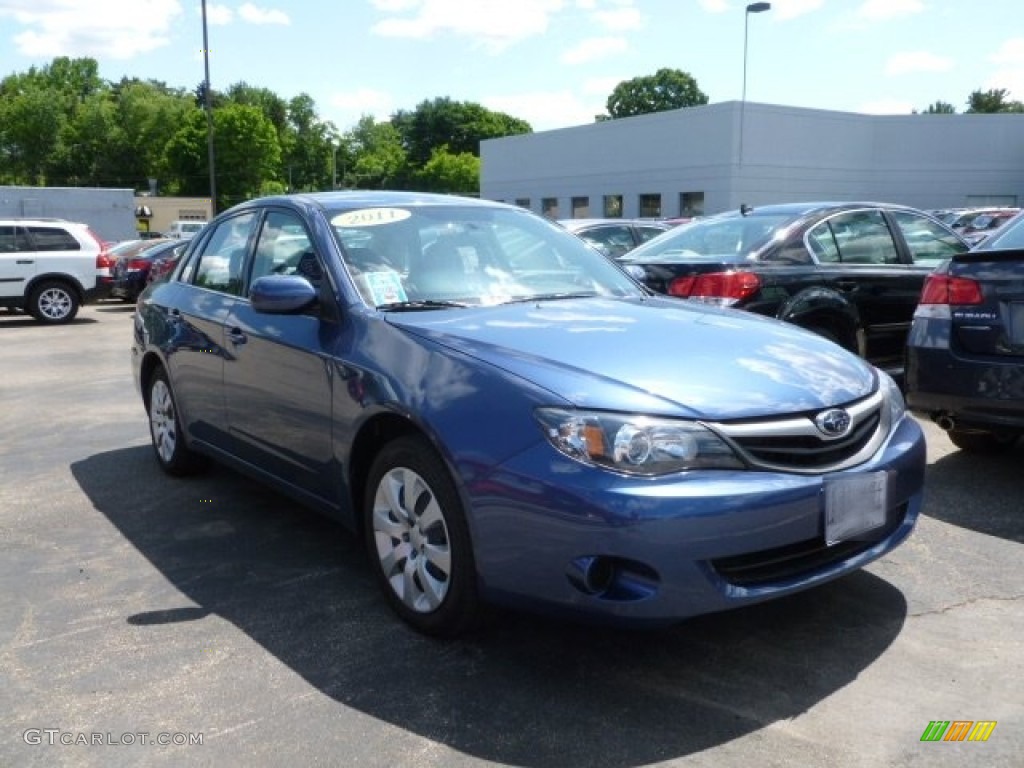 2011 Impreza 2.5i Sedan - Marine Blue Pearl / Carbon Black photo #1