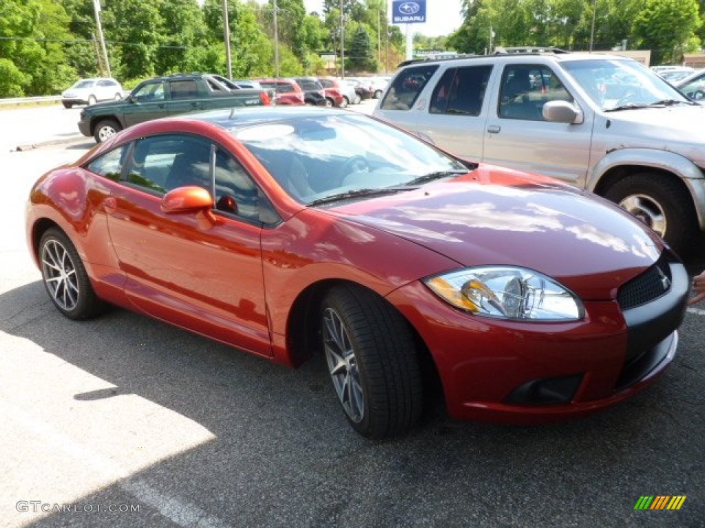 2012 Eclipse GS Coupe - Sunset Pearlescent / Dark Charcoal photo #1