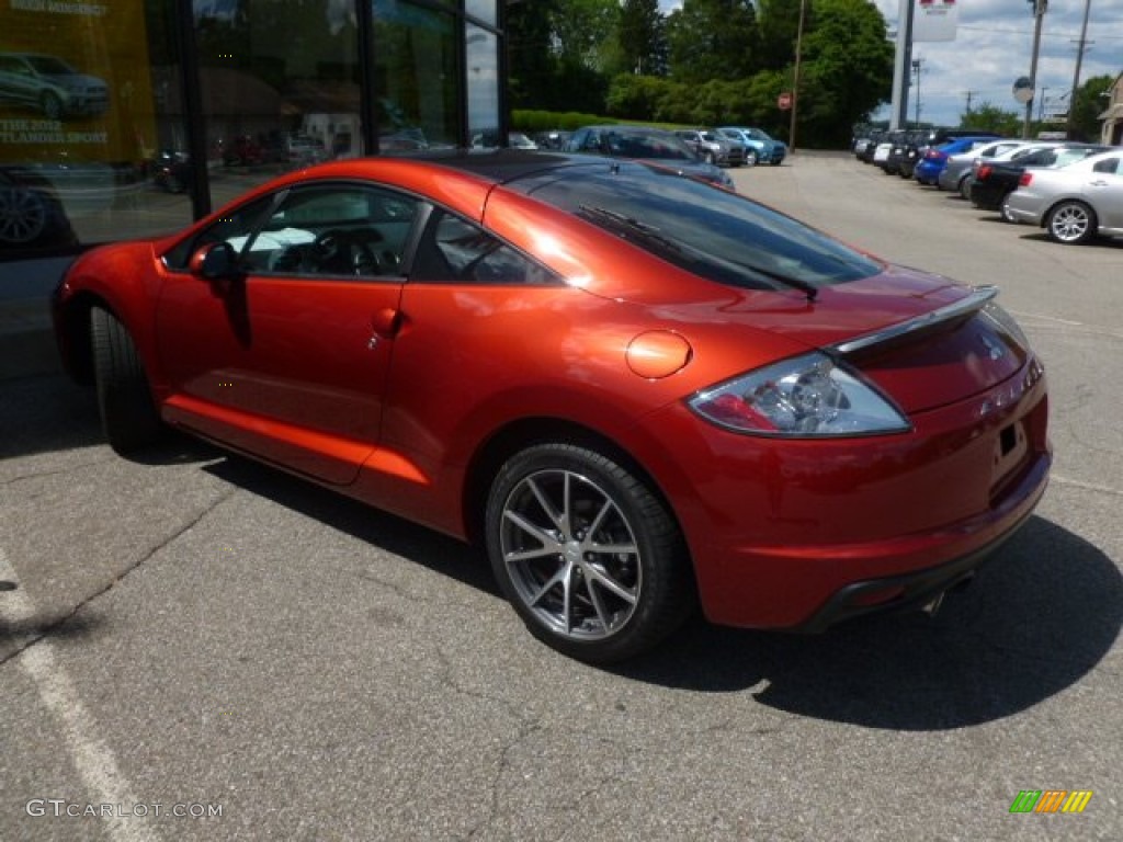 2012 Eclipse GS Coupe - Sunset Pearlescent / Dark Charcoal photo #3