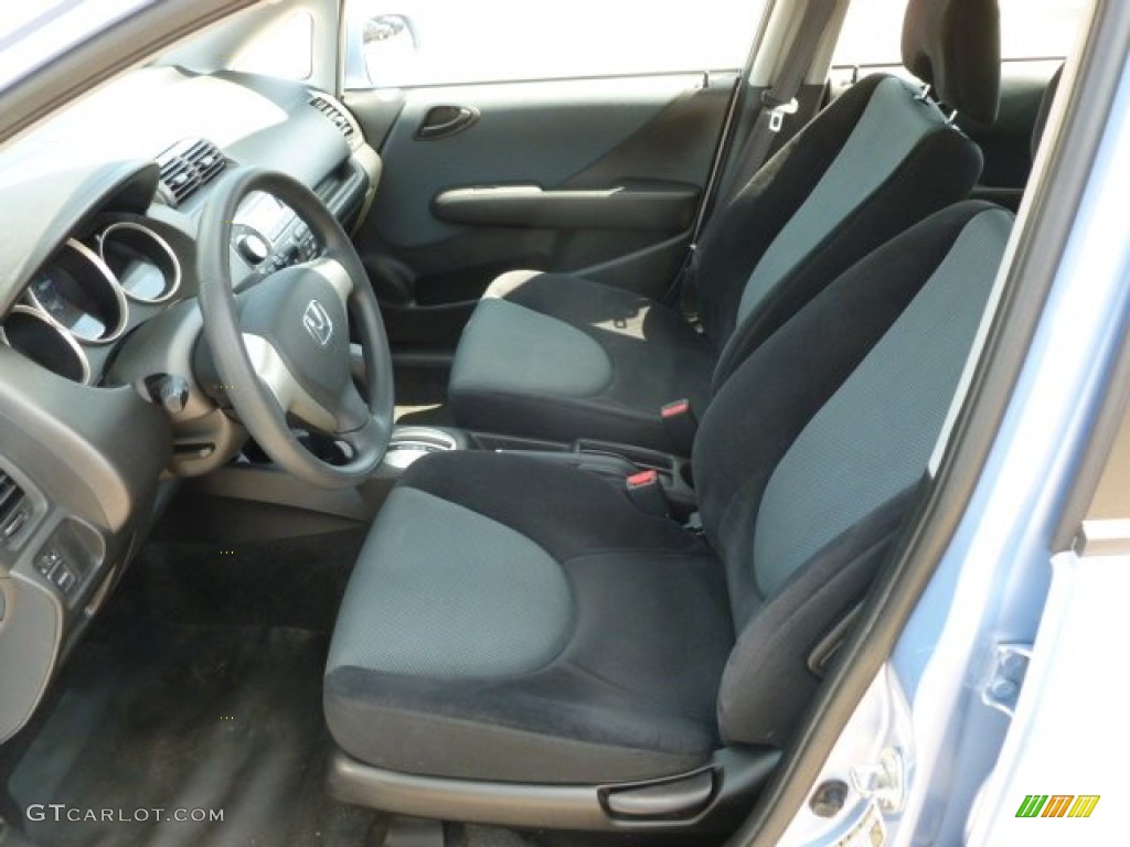 Black/Grey Interior 2008 Honda Fit Hatchback Photo #66280434