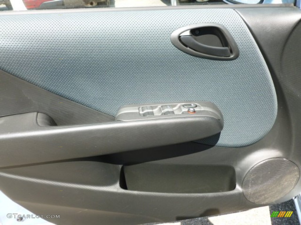 2008 Honda Fit Hatchback Black/Grey Door Panel Photo #66280452