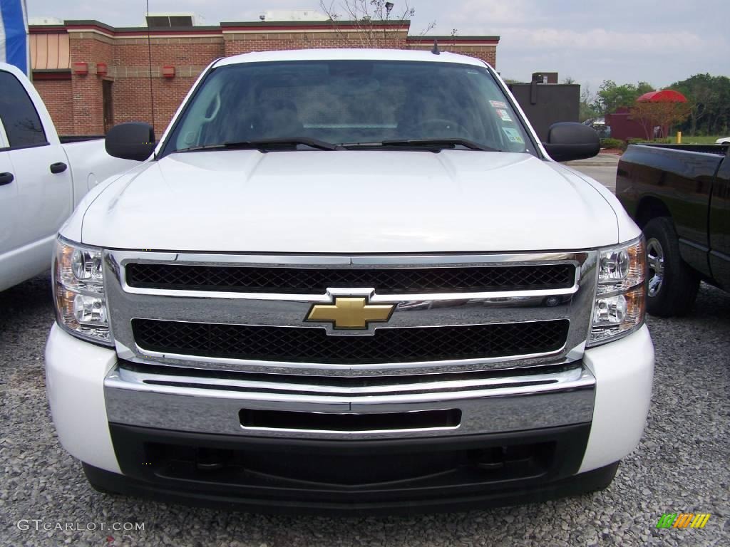 2009 Silverado 1500 LT Crew Cab 4x4 - Summit White / Dark Titanium photo #2