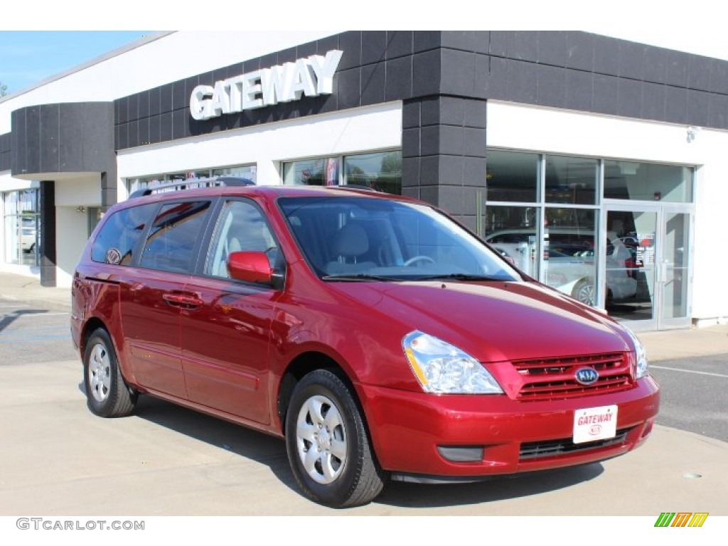 2010 Sedona LX - Claret Red / Gray photo #3