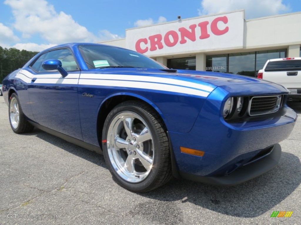 Blue Streak Pearl Dodge Challenger