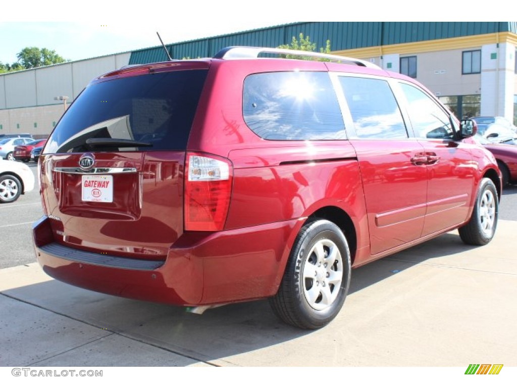 2010 Sedona LX - Claret Red / Gray photo #5