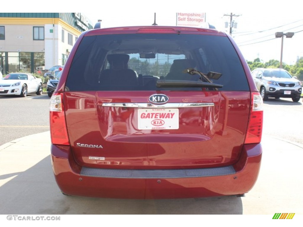 2010 Sedona LX - Claret Red / Gray photo #6
