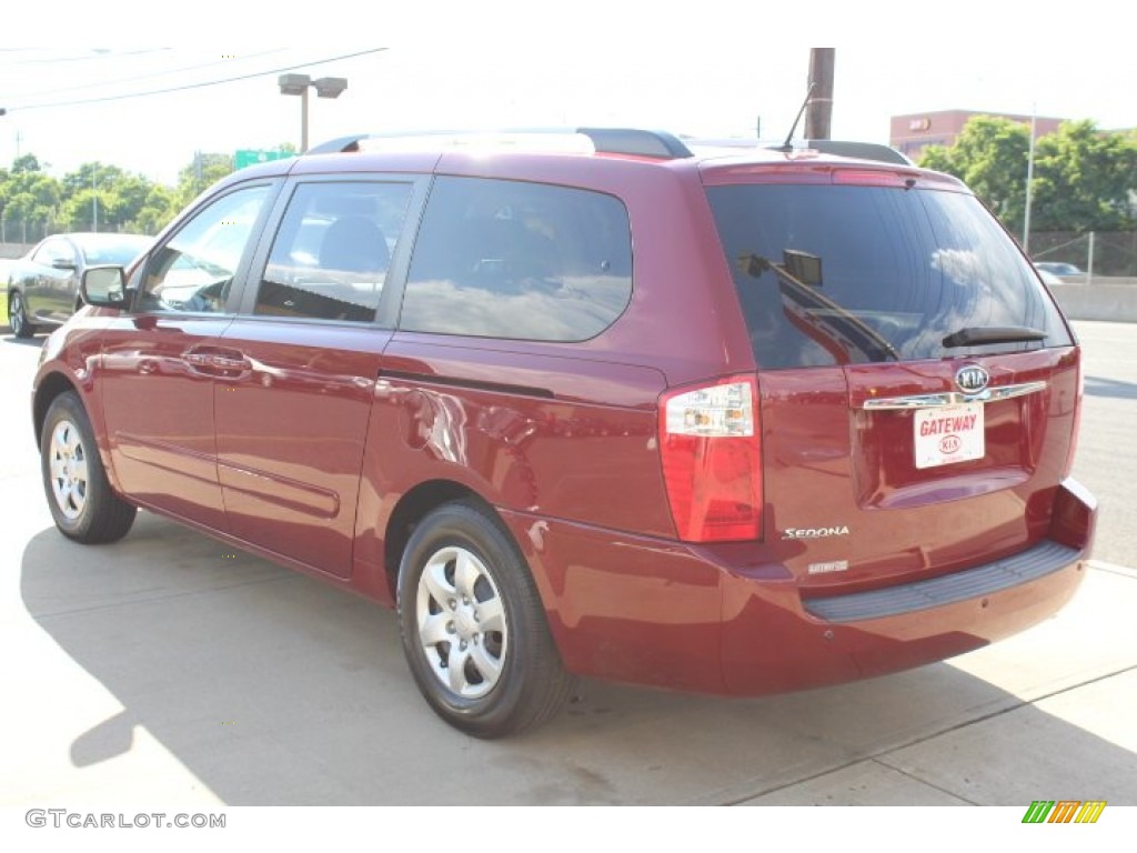 2010 Sedona LX - Claret Red / Gray photo #7