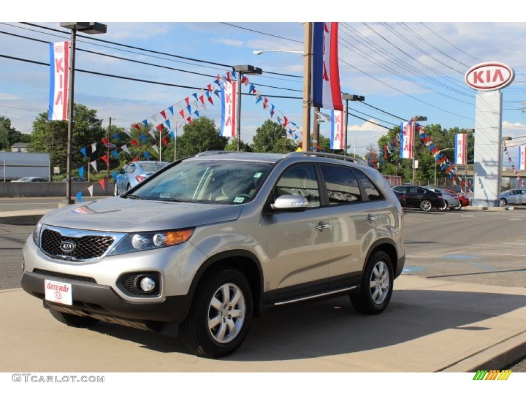 2012 Sorento LX AWD - Titanium Silver / Beige photo #1