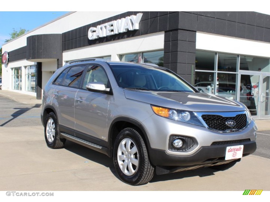 2012 Sorento LX AWD - Titanium Silver / Beige photo #3