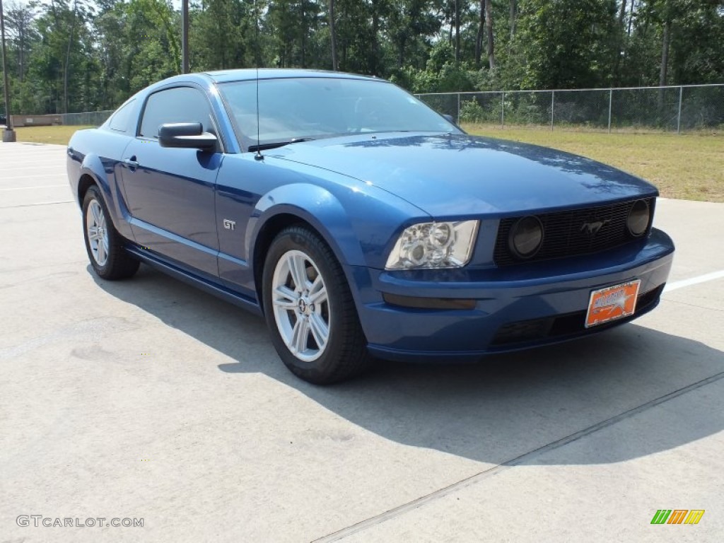 2006 Mustang GT Deluxe Coupe - Vista Blue Metallic / Light Graphite photo #1
