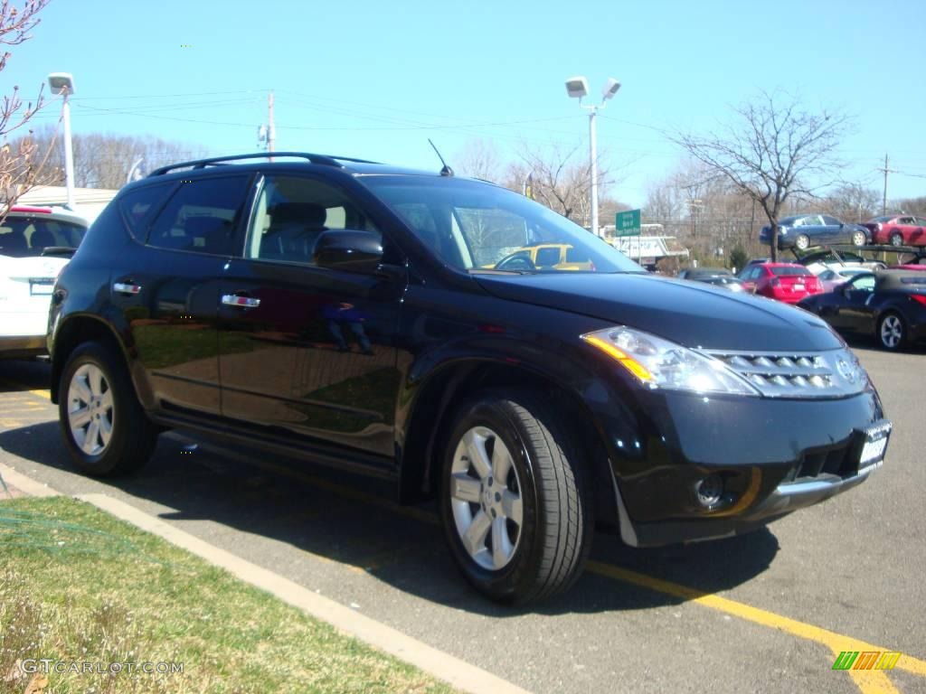 2007 Murano S AWD - Super Black / Charcoal photo #12