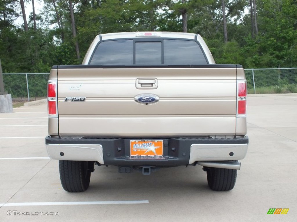 2012 F150 Lariat SuperCrew 4x4 - Pale Adobe Metallic / Pale Adobe photo #6