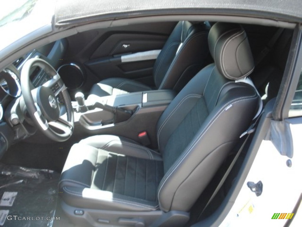 California Special Charcoal Black/Miko-suede Inserts Interior 2013 Ford Mustang GT/CS California Special Convertible Photo #66286596
