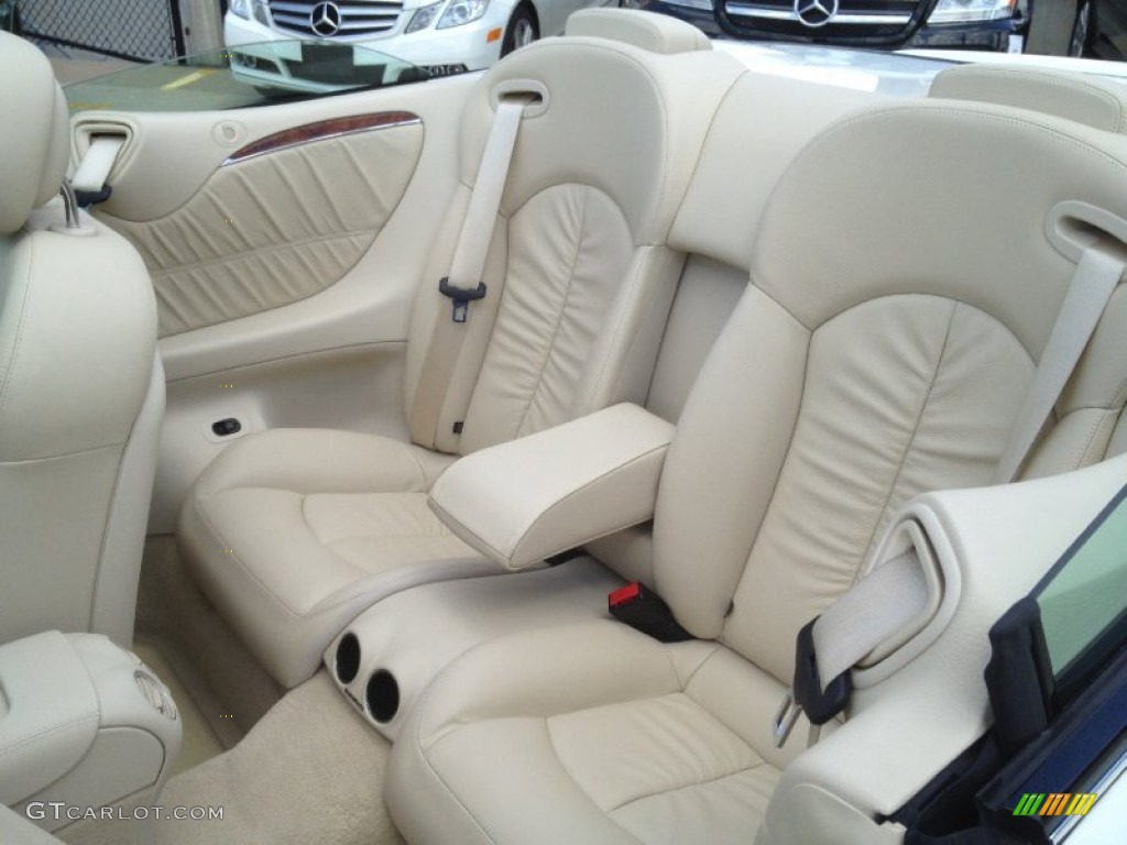 Stone Interior 2009 Mercedes-Benz CLK 350 Cabriolet Photo #66286602
