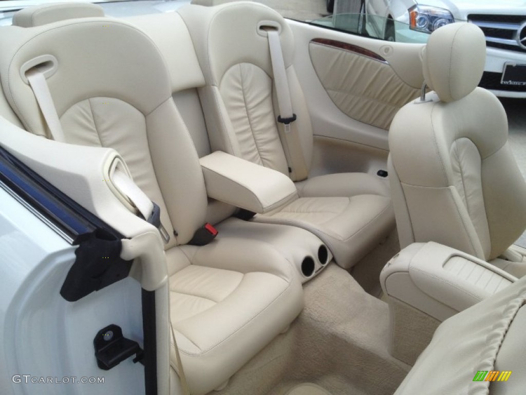 2009 Mercedes-Benz CLK 350 Cabriolet Rear Seat Photo #66286614