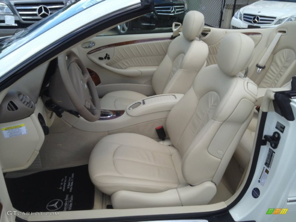 Stone Interior 2009 Mercedes-Benz CLK 350 Cabriolet Photo #66286643