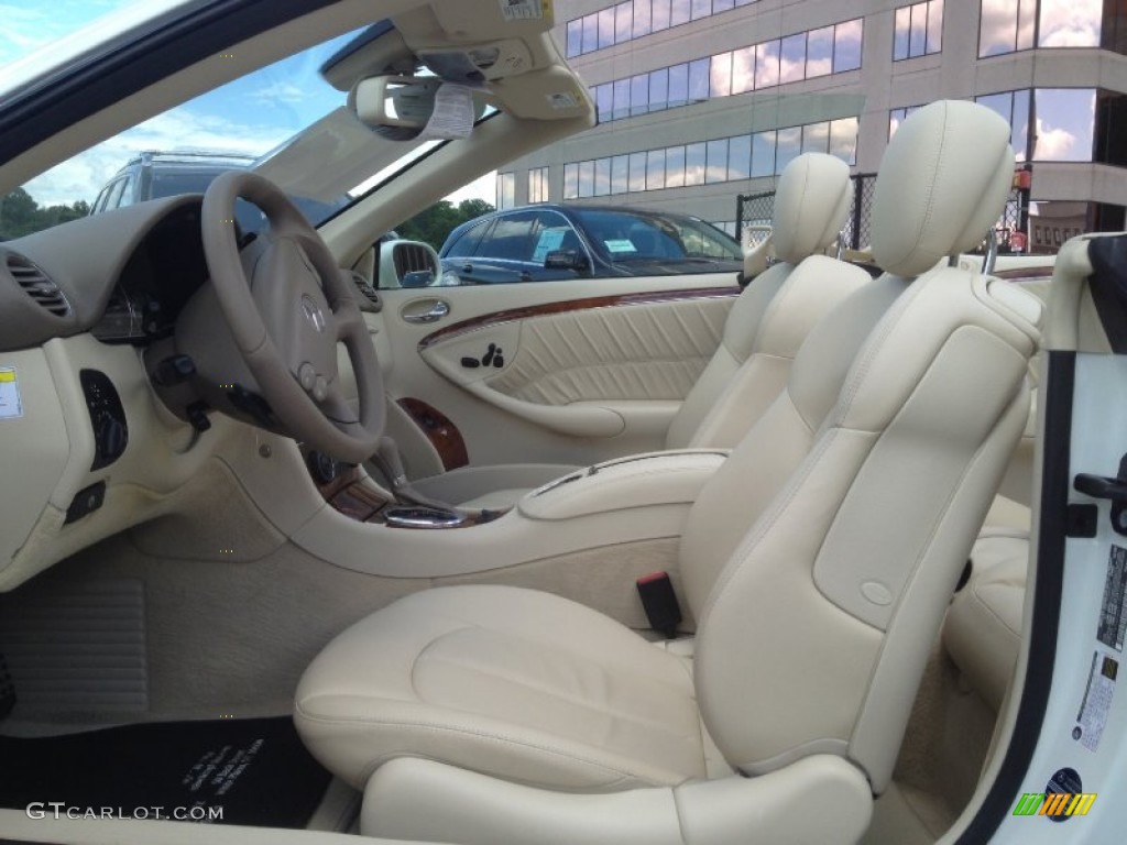 Stone Interior 2009 Mercedes-Benz CLK 350 Cabriolet Photo #66286653