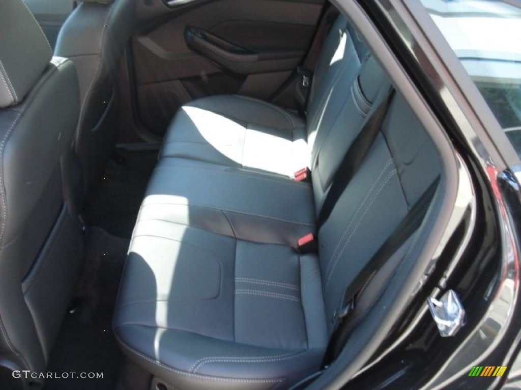 2012 Focus Titanium Sedan - Tuxedo Black Metallic / Charcoal Black Leather photo #13