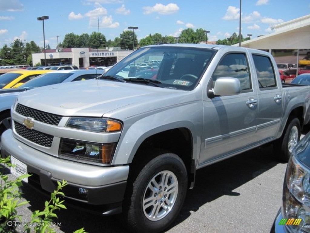 2012 Colorado LT Crew Cab 4x4 - Sheer Silver Metallic / Ebony photo #1