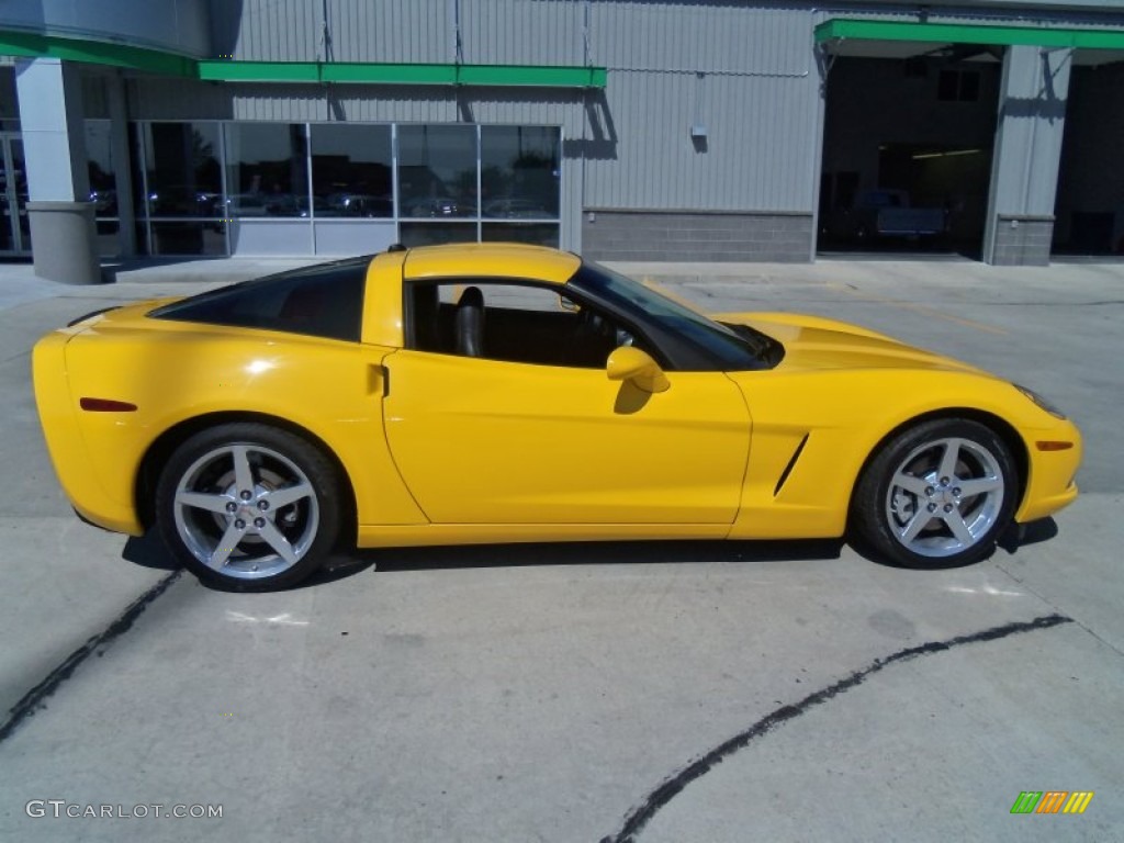 2005 Corvette Coupe - Millenium Yellow / Ebony photo #26