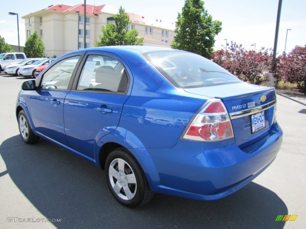 2010 Aveo LT Sedan - Bright Blue / Charcoal photo #5