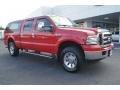 Red Clearcoat 2006 Ford F250 Super Duty XLT FX4 Crew Cab 4x4