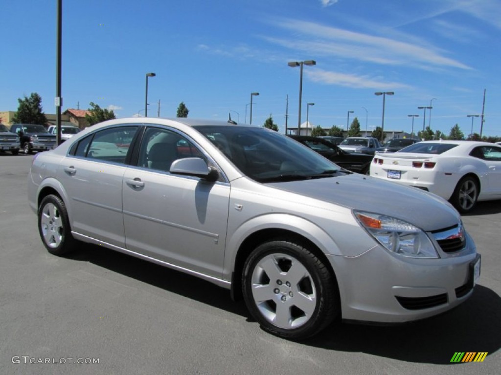 2007 Aura XE - Silver Pearl Metallic / Gray photo #1