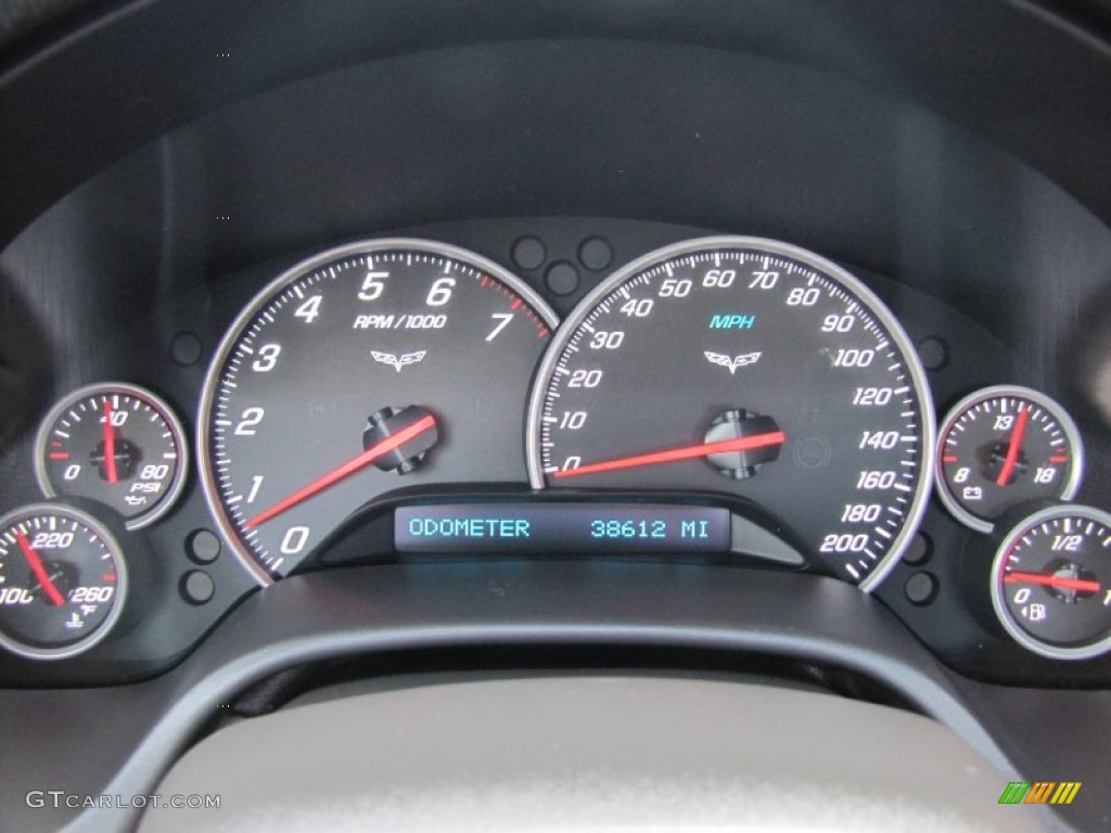 2008 Chevrolet Corvette Coupe Gauges Photo #66291630