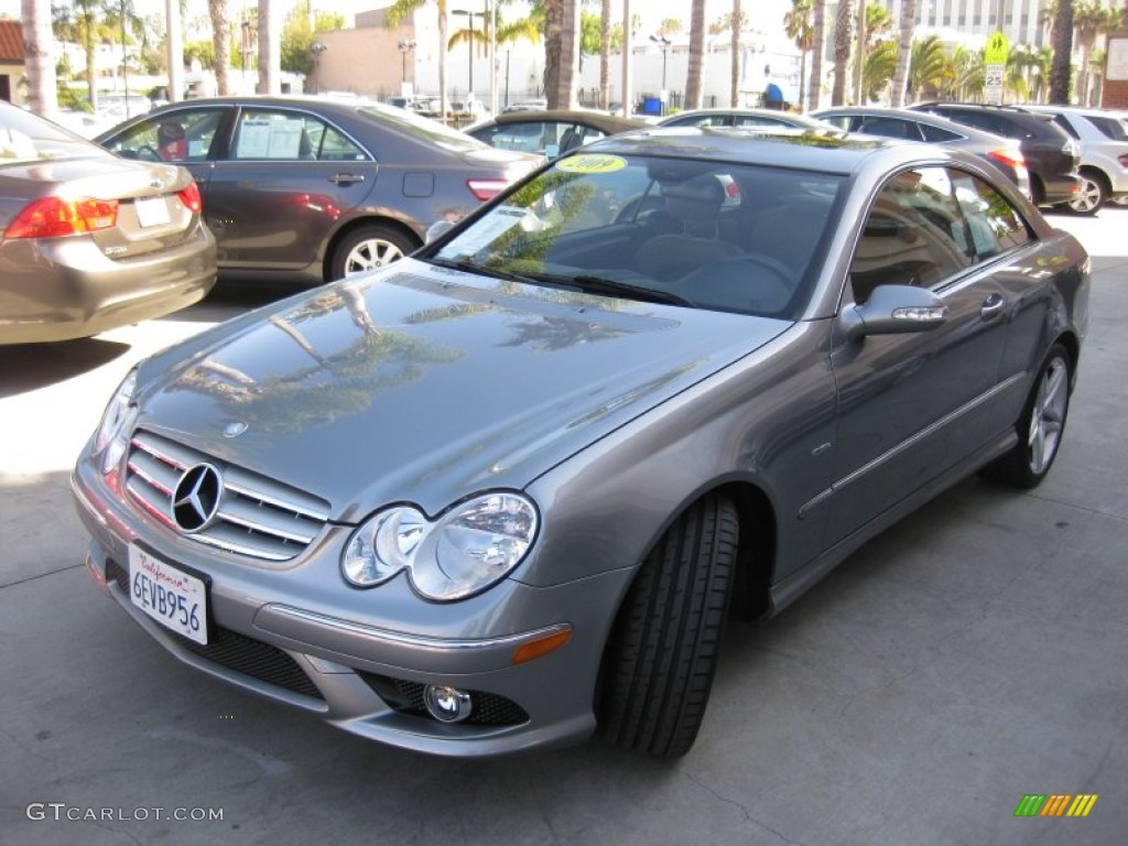 Palladium Silver Metallic 2009 Mercedes-Benz CLK 350 Grand Edition Coupe Exterior Photo #66292197