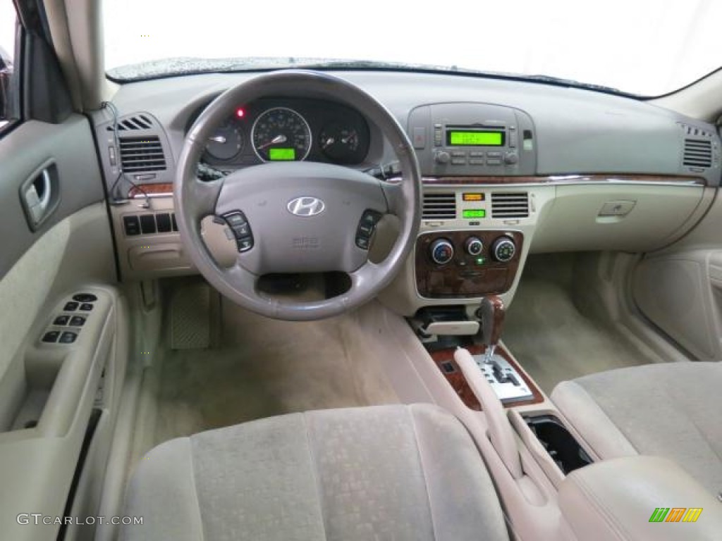 2006 Hyundai Sonata LX V6 Beige Dashboard Photo #66293034