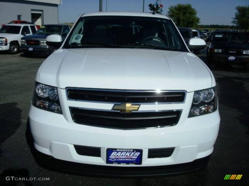 2009 Tahoe Hybrid 4x4 - Summit White / Light Titanium photo #3