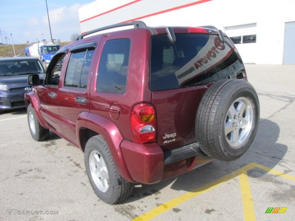2003 Liberty Limited 4x4 - Dark Garnet Red Pearl / Taupe photo #3